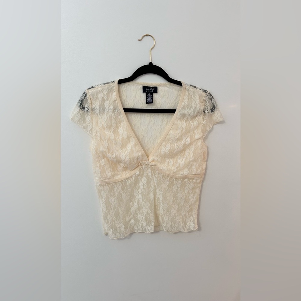 Elegant Cream Lace Blouse